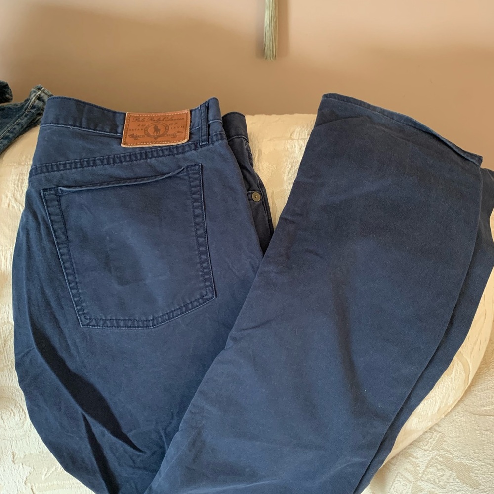 Mens Polo Ralph Lauren Navy Pants 33/32